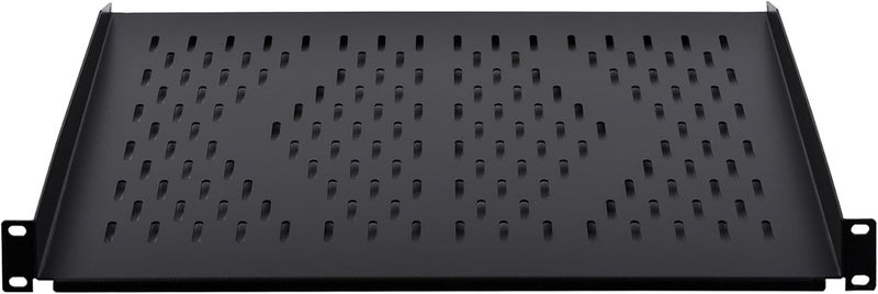 RackPath 1U Cantilever Universal Rack Shelf - 14in Deep – Rackmount Shelf for 19’’ AV/Network Equipment Racks – 55lbs Capacity - 2Pack - Image 3